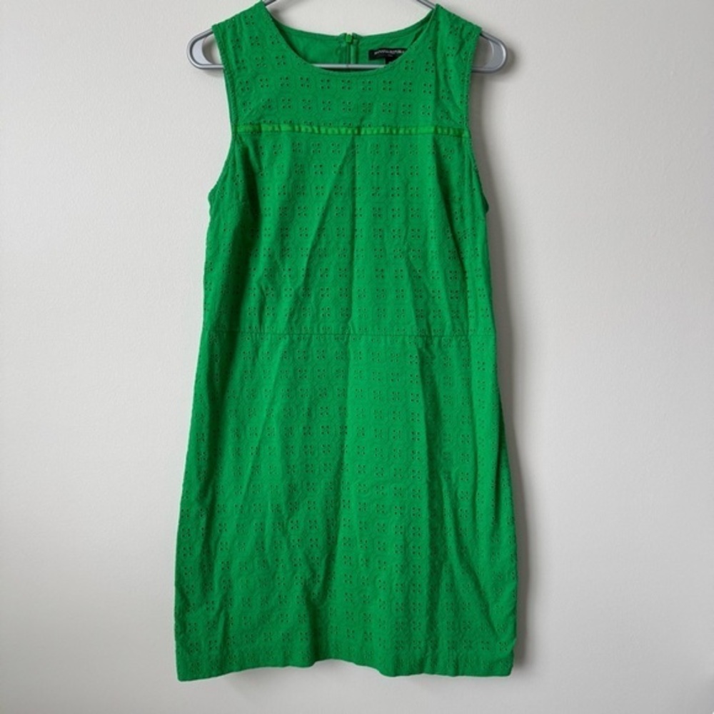 Banana Republic‎ Kelly Green Eyelet Mini Shift Dress